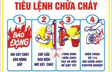 Thủ tục cấp biên bản kiểm tra đủ điều kiện phòng cháy chữa cháy 18 Bien tieu lenh noi quy chua chay