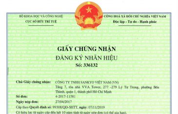 Thủ tục duy trì hiệu lực văn bằng bảo hộ 10 Giay chung nhan dang ky nhan hieu 11 1
