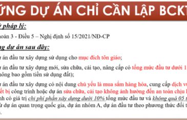 Dự án đầu tư xây dựng chỉ cần lập Báo cáo kinh tế – kỹ thuật 19 du an chi can lap bao cao kinh te ky thuat